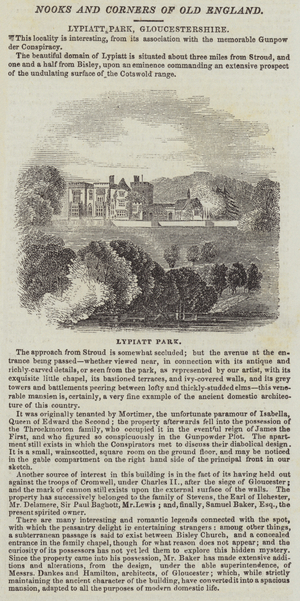 Lypiatt Park, Gloucestershire (engraving)