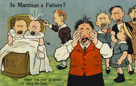 Is marriage a failure? (colour litho)