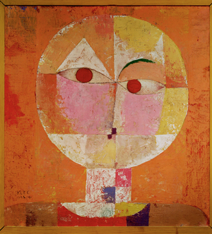 A tiny old man (painting on canvas)