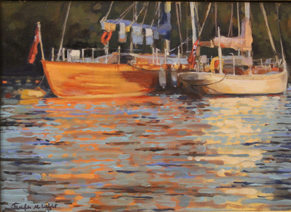Salcombe Yachts, evening reflecions