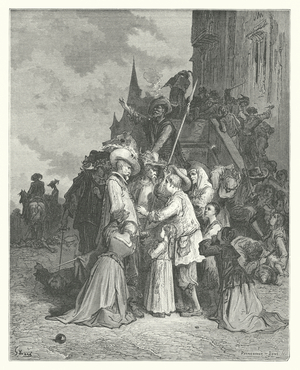 The Fables of La Fontaine: The Vultures and the Pigeons (engraving)
