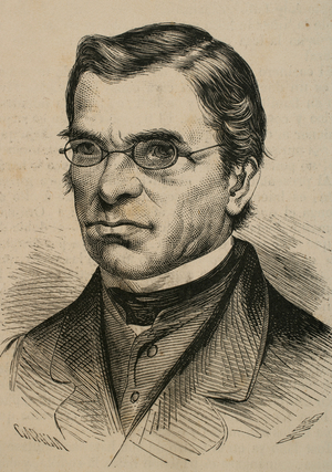 Emile Littre (1801-1881). French lexicographer and philosopher. Engraving.