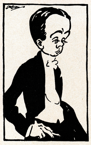 Max Beerbohm caricature by