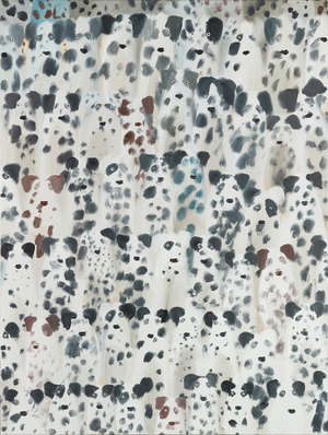 Dalmatian Disco, 2016 (oil on canvas)