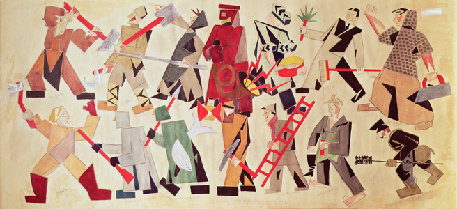 Costumes of Mystery Bouffe, 1919 (w/c)