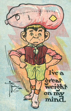 I've a great weight on my mind (colour litho)