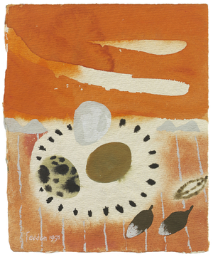 Still life with Eggs, 1991 (gouache on paper)