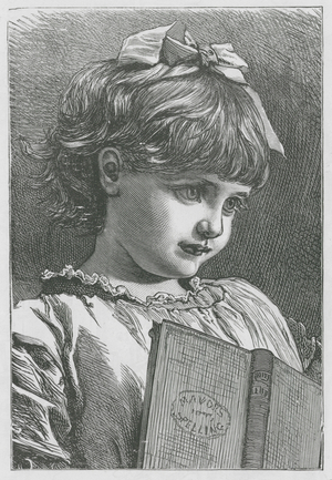 Dear Mary has her tasks to spell, and learn them every day (engraving)