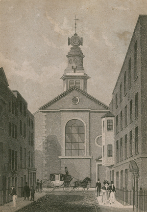 St Anne's Church, Soho (engraving)