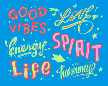 GOOD VIBES LIFE, 2025 (DIGITAL LETTERING)