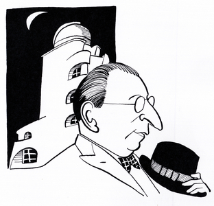 Erich Mendelsohn, caricature