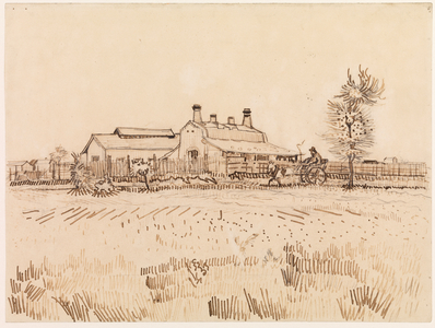 A tile factory, 1888 (March) (pen & brown ink over pencil on wove paper)
