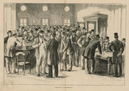 Comparing at Tattersalls (engraving)