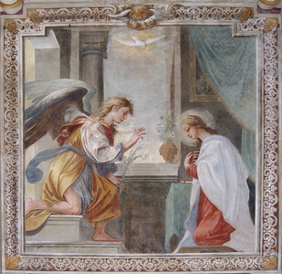 Annunciation, Chapel of Santa Margherita (fresco)