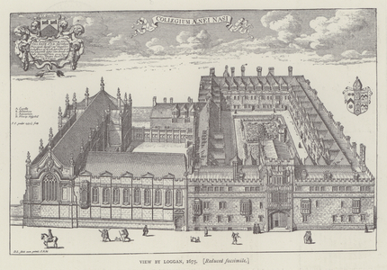 View by Loggan, 1675 (engraving)