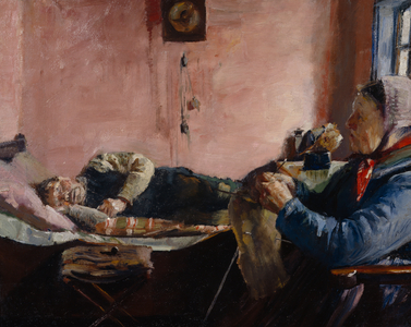 Interior from a fishermans house in Skagen, 1883 (painting)