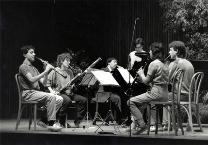 Murray Perahia with 'Serenata' , 1986, at Snape Maltings, Aldeburgh
