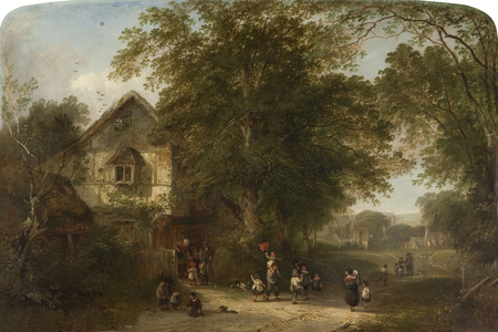 The Half Holiday (oil on canvas)