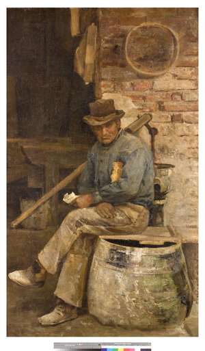 Bricklayer, 1891 (oil on canvas)