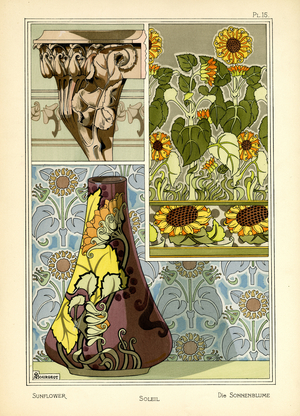 The Sunflower (colour litho)