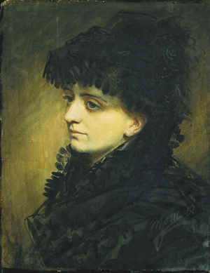 Portrait of Jeanna Heijkenskjold, 1881 (watercolour and bodycolour)