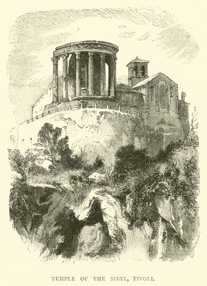 Temple of the Sibyl, Tivoli (engraving)