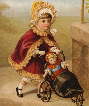 Dolly and I (colour litho)