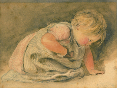 Curiosity, a Sketch (w/c on paper)