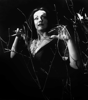PLAN 9 FROM OUTER SPACE, with Vampira, 1956 (film still)