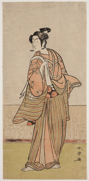 Kabuki Actor (Hoso-ban) (woodblock print)