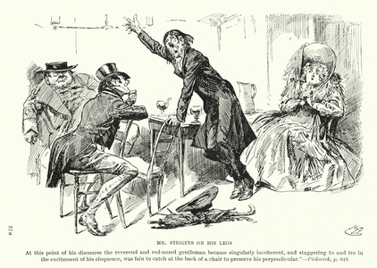 Illustration for Pickwick Papers by Charles Dickens (litho)