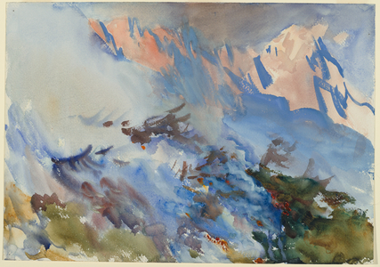 Mountain Fire, c. 1906-1907 (opaque and translucent watercolour)