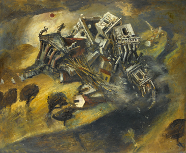 The Trembling Earth (oil on board)