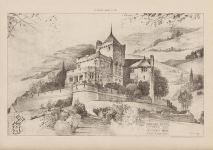 Proposed Summer Cottage, Isle of Wight (engraving)