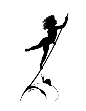 Illustration for Gottliche Jugen by K W Diefenbach (lithograph)