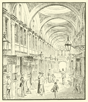 Royal Arcade Newcastle on Tyne, 1888 (engraving)