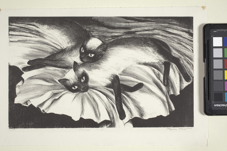Siamese Cats (lithograph)