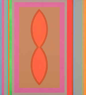 Two, No. 1 1968 (Acrylic, oil, krlon, flourescent)
