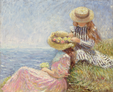 On the Cliff Top (oil on canvas)