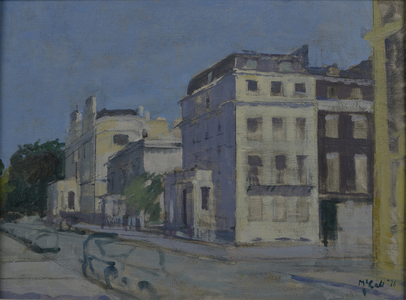 Knightsbridge, London, 1976 (oil on board)