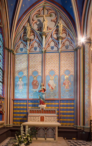 Interior of Notre Dame de Paris, 2024 (photo)