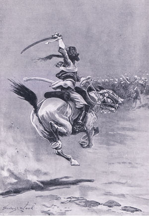 Delhi: The besiegers were constantly attacked, July 1857 , illustration from 'British Battles on Land and Sea ', 1915 (litho)