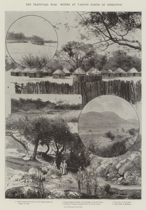 The Transvaal War, Scenes at Various Points of Operation (engraving)