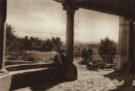 Mexico: San Esteban, Los alrededores de la capital Mejico (b/w photo)