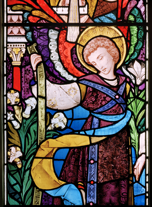 The Archangel Gabriel, 1864 (stained glass)