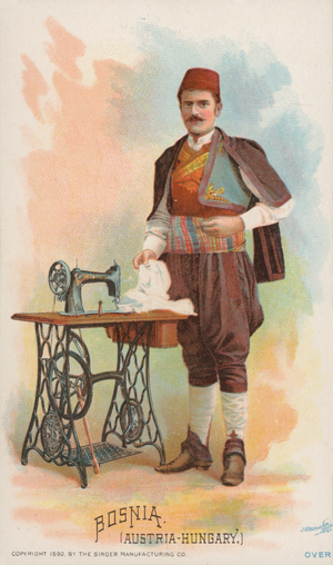 Sewing Machine, Bosnia, Austria-Hungary (chromolitho)