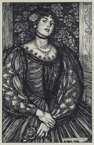 Tennyson, Illustration for A Dream of Fair Women and Other Poems (engraving)