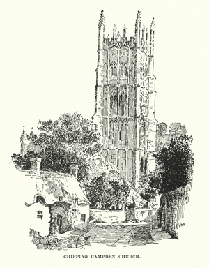Chipping Campden Church (litho)
