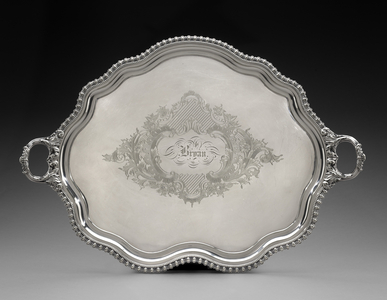 Tray, c. 1855 (silver plate)