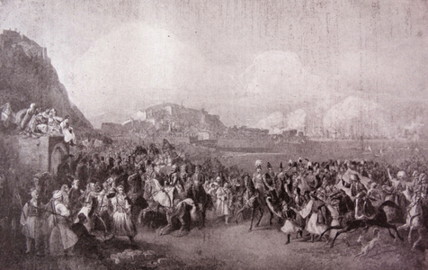 The boy King of Greece: Otto I, entering Nauplia